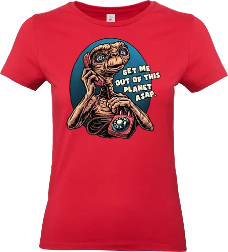 Phone Call to space - Movie, classic, sci-fi, alien, science fiction, funny, humor - Standard T-Shirt (Frauen)