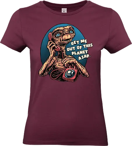Phone Call to space - Movie, classic, sci-fi, alien, science fiction, funny, humor - Standard T-Shirt (Frauen)