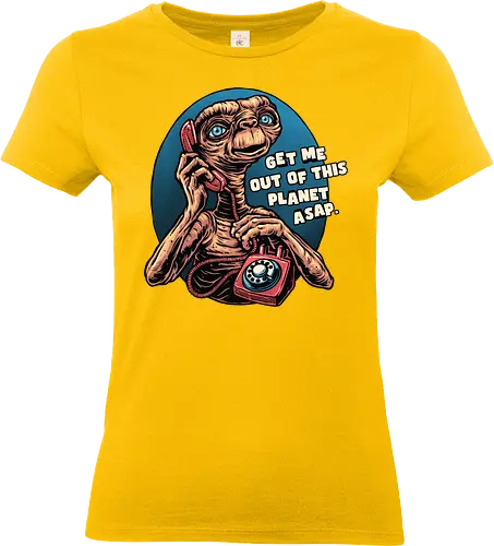 Phone Call to space - Movie, classic, sci-fi, alien, science fiction, funny, humor - Standard T-Shirt (Frauen)
