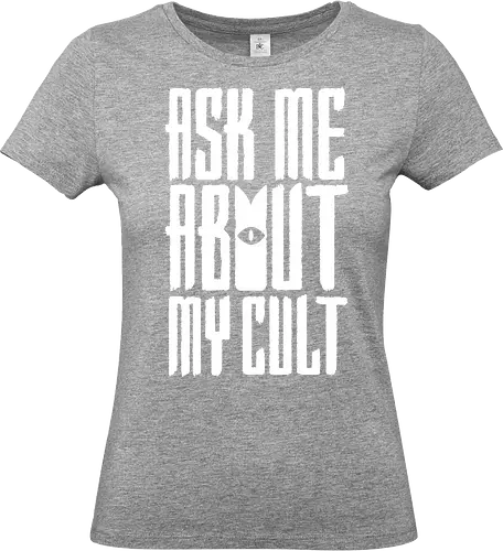 Ask Me - lamb, cult, cute, rock, metal, sheep, animal, game - Standard T-Shirt (Frauen)