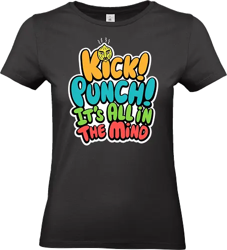 Kick Punch - funk, parappa, dog, retro, cute, music, rap, onion - Standard T-Shirt (Frauen)