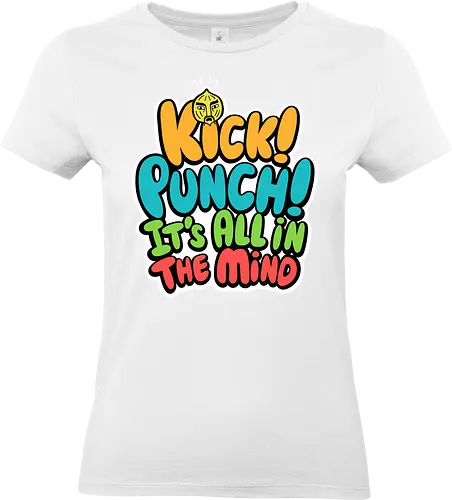 Kick Punch - funk, parappa, dog, retro, cute, music, rap, onion - Standard T-Shirt (Frauen)