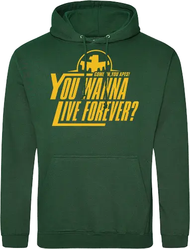 Come on Apes - starship, troopers, movie, 90s, ape, aliens - Standard Hoodie