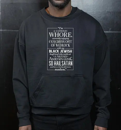 Harry's quote - kingsman, movie, quote, text, movie, action - Cropped Sweatshirt