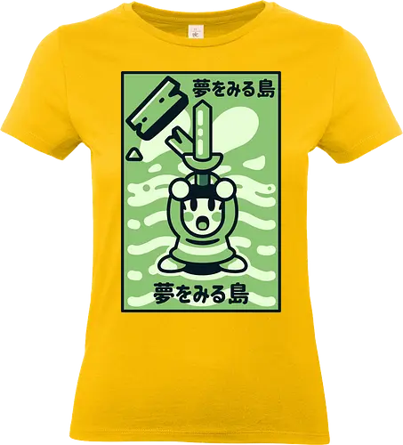 Sword in the beach - marin, Hero of Time, retro, cute, gamer, song, beach, sword - Standard T-Shirt (Frauen)