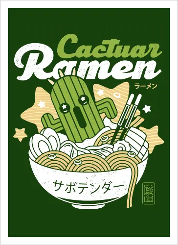 Cactus Ramen Aesthetic