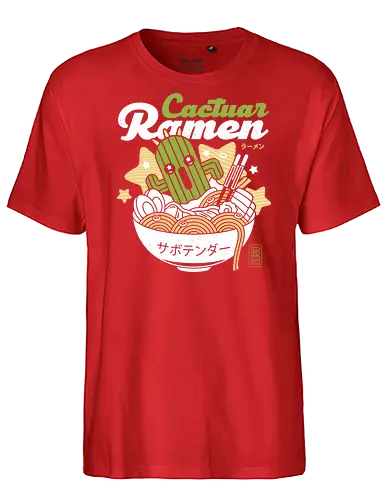 Cactus Ramen Aesthetic - final 9, final 7, final ix, quina quen, Cactus, cactilio, ramen, Kupo, Kweh, final xiv, ff14, Cloud, Villain, video game, fat chocobo, vivi ornitier, black mage, fantasy, zanarkand, blitzball - Fairtrade T-Shirt