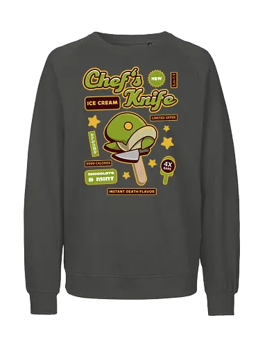 Tonberry Ice Cream - final 9, final 7, final ix, quina quen, Cactus, Kupo, ice cream, ff14, Cloud, Villain, video game, fat chocobo, vivi ornitier, black mage, fantasy, zanarkand, blitzball, summer, Kweh, final xiv - Fairtrade Sweatshirt