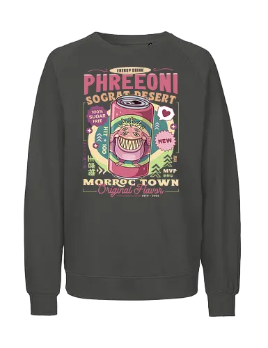 Phreeoni Energy Drink - ragnarok online, slime, mmorpg, ragnarok origin, jrpg, poring, angeling, deviling, deviruchi, ragnarok mobile, geffen dungeon, gaming, video game, gamer, ragnarok eternal love - Fairtrade Sweatshirt