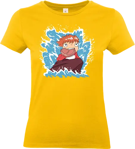 Hameater - anime, ponyo, manga, ham, retro, anime, cute, shark, mermaid - Standard T-Shirt (Frauen)