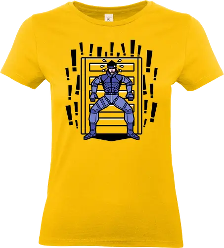 Solid problem - snake, solid, retro, metal, gear, game, funny - Standard T-Shirt (Frauen)
