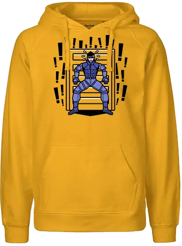 Solid problem - snake, solid, retro, metal, gear, game, funny - Fairtrade Hoodie