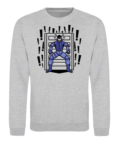 Solid problem - snake, solid, retro, metal, gear, game, funny - Sweatshirt