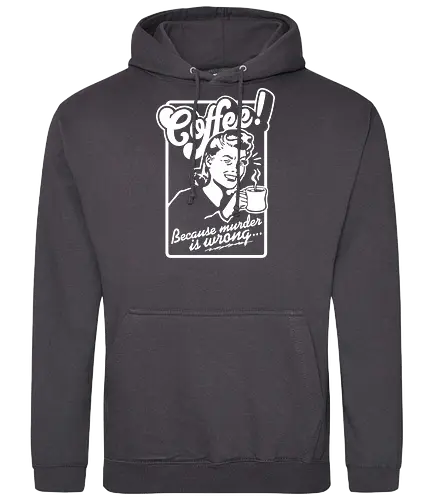 Coffee Murder Woman - coffee, murder, funny, retro, vintage - Standard Hoodie