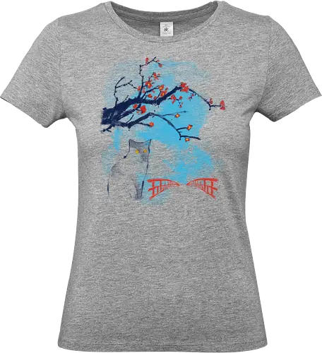 Japan delice - cats, japan, watercolor, kitty, cute, artistic, animals, nature - Standard T-Shirt (Frauen)