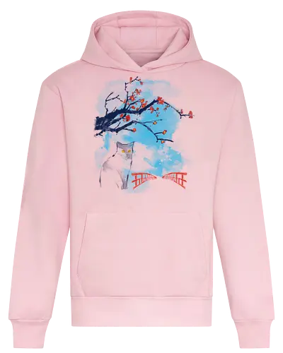 Japan delice - cats, japan, watercolor, kitty, cute, artistic, animals, nature - Heavyweight Hoodie
