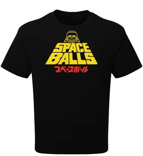 The Retro Shirt - space, balls, star, parody, funny, helmet, dark - Oversize T-Shirt