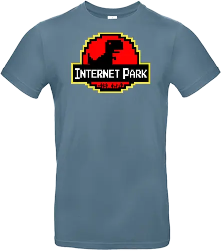 Internet Park - jurassic, internet, park, retro, meme, parody, dinosaur - Standard T-Shirt
