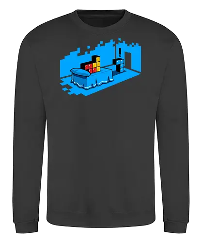 Sextris - tetris, sexy, bed, retro, parody, funny - Sweatshirt