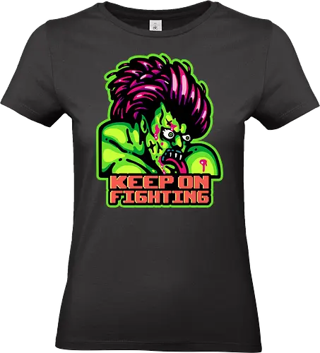 Keep on Fighting - retro, game, Beat em up, iron, fighter, street, arcade - Standard T-Shirt (Frauen)