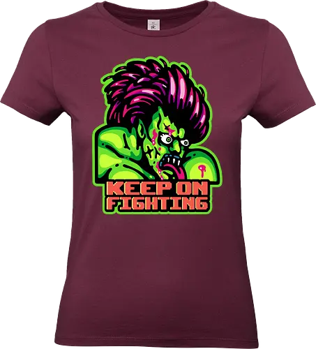 Keep on Fighting - retro, game, Beat em up, iron, fighter, street, arcade - Standard T-Shirt (Frauen)