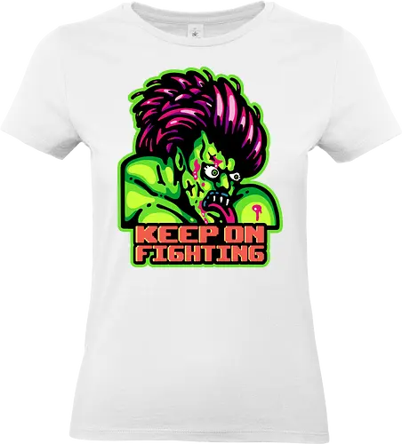 Keep on Fighting - retro, game, Beat em up, iron, fighter, street, arcade - Standard T-Shirt (Frauen)