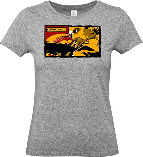 Clever Girl - clever, girl, dinosaur, retro, funny, quote - Standard T-Shirt (Frauen)
