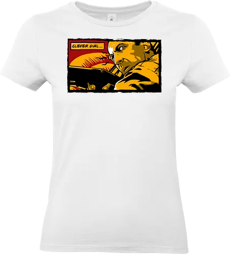 Clever Girl - clever, girl, dinosaur, retro, funny, quote - Standard T-Shirt (Frauen)