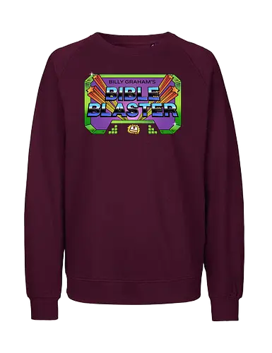 Bible Blaster - bible, blaster, game, parody - Fairtrade Sweatshirt