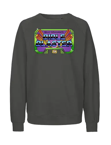 Bible Blaster - bible, blaster, game, parody - Fairtrade Sweatshirt