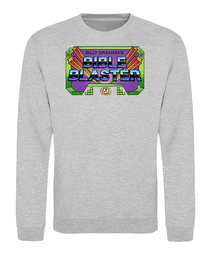 Bible Blaster - bible, blaster, game, parody - Sweatshirt