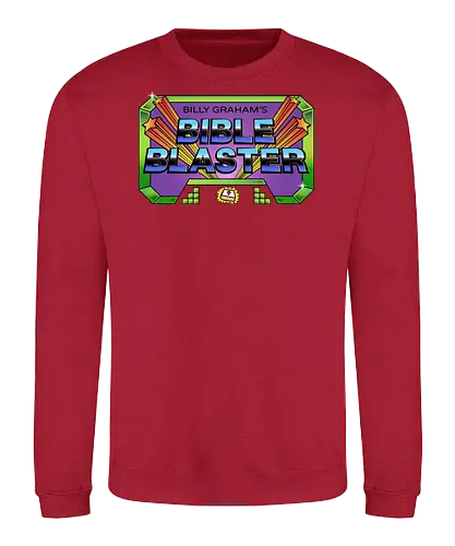 Bible Blaster - bible, blaster, game, parody - Sweatshirt
