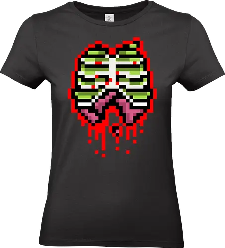 Zombie guts - pixel, zombie, guts, retro, horror - Standard T-Shirt (Frauen)