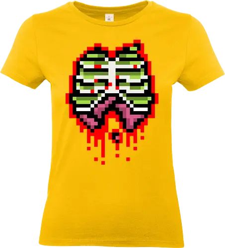 Zombie guts - pixel, zombie, guts, retro, horror - Standard T-Shirt (Frauen)