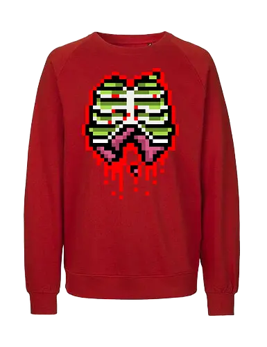 Zombie guts - pixel, zombie, guts, retro, horror - Fairtrade Sweatshirt