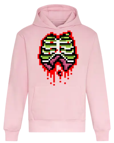 Zombie guts - pixel, zombie, guts, retro, horror - Heavyweight Hoodie