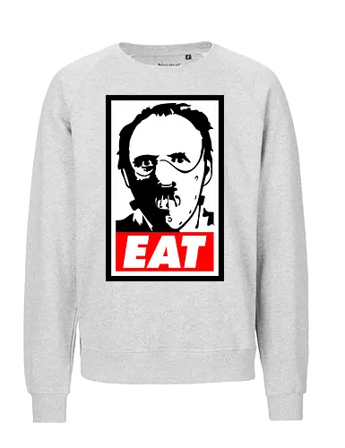 Eat - eat, food, hannibal, horror, movie, terror - Fairtrade Sweatshirt