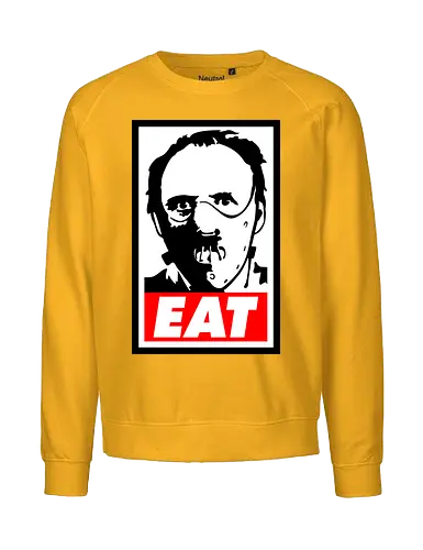 Eat - eat, food, hannibal, horror, movie, terror - Fairtrade Sweatshirt