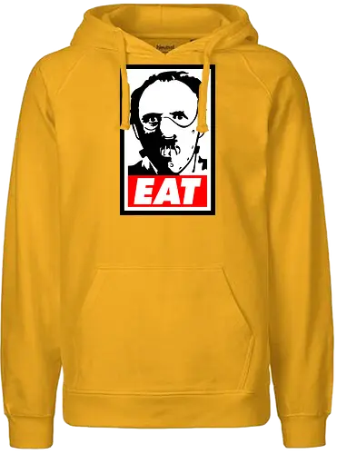 Eat - eat, food, hannibal, horror, movie, terror - Fairtrade Hoodie