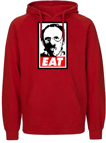 Eat - eat, food, hannibal, horror, movie, terror - Fairtrade Hoodie