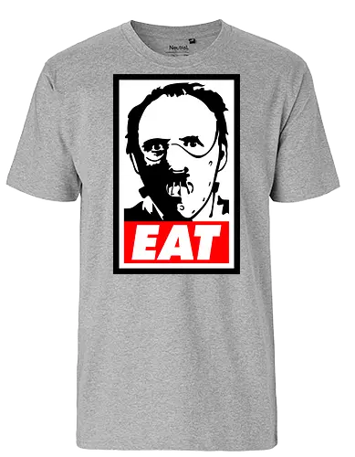Eat - eat, food, hannibal, horror, movie, terror - Fairtrade T-Shirt