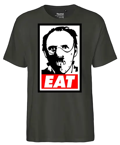 Eat - eat, food, hannibal, horror, movie, terror - Fairtrade T-Shirt