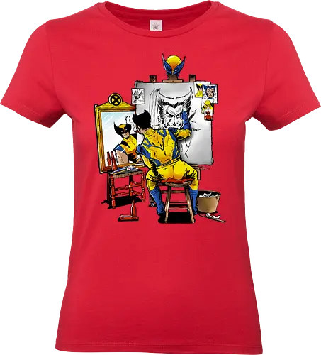 Snikt Portrait - snikt, comic, hero, superhero, portrait, parody, art - Standard T-Shirt (Frauen)