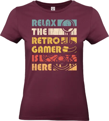 Relax The Retro Gamer is Here - retro, game, arcade, pixel, relax - Standard T-Shirt (Frauen)