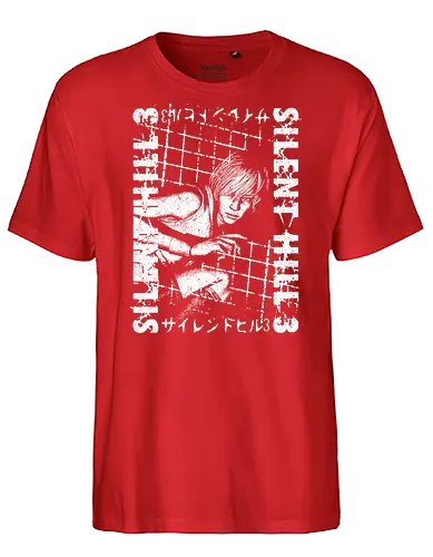 Run Heather - Horror, game, horror, retro, evil, demon, nurse, japan - Fairtrade T-Shirt