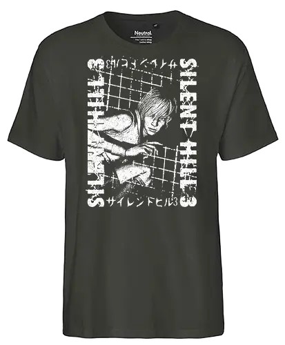 Run Heather - Horror, game, horror, retro, evil, demon, nurse, japan - Fairtrade T-Shirt