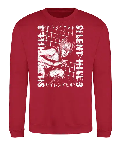 Run Heather - Horror, game, horror, retro, evil, demon, nurse, japan - Sweatshirt
