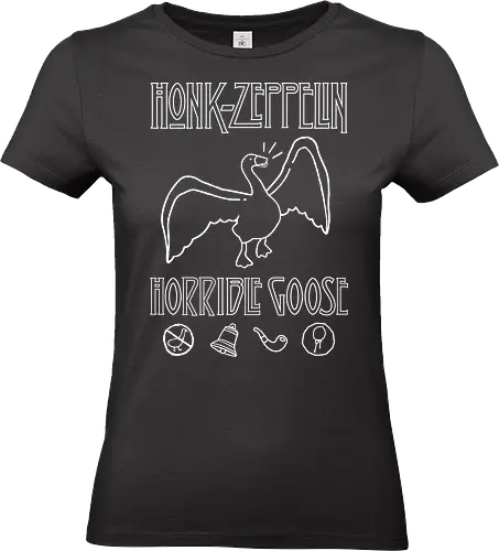 Honk Rock - honk, goose, retro, rock, metal - Standard T-Shirt (Frauen)