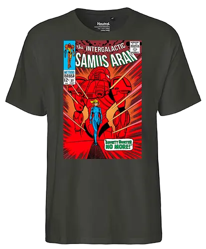 Bounty Hunter no more - comic, Bounty Hunter, retro, parody, girl, bounty, hunter - Fairtrade T-Shirt