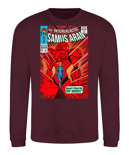 Bounty Hunter no more - comic, Bounty Hunter, retro, parody, girl, bounty, hunter - Sweatshirt